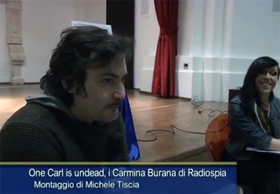 Teledauna - Feb 10 2015 - TV Report about: One Carl is Undead, i Carmina Burana di RadioSpia