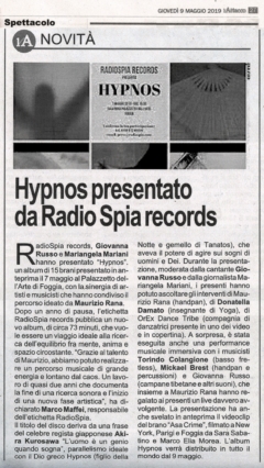 l'Attacco - 09 maggio 2019 - Hypnos presentato da RadioSpia records