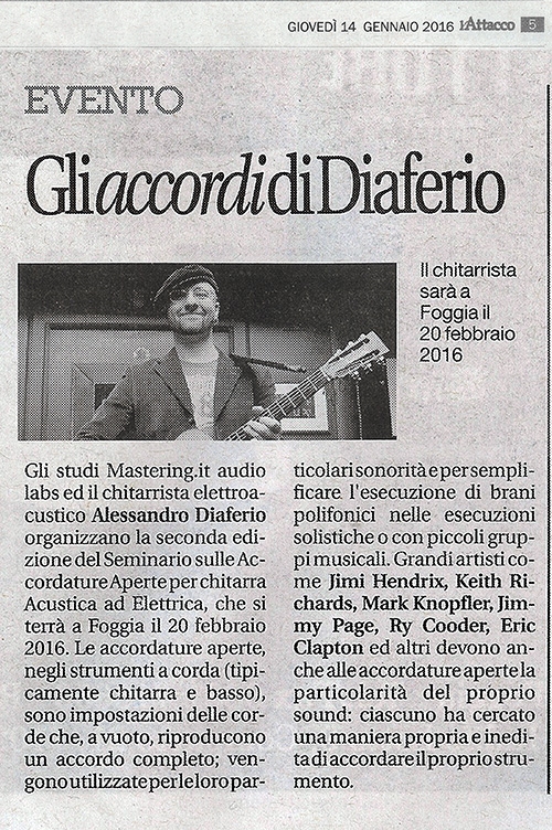 l′Attacco - 14/01/2016 - Gli accordi di Diaferio